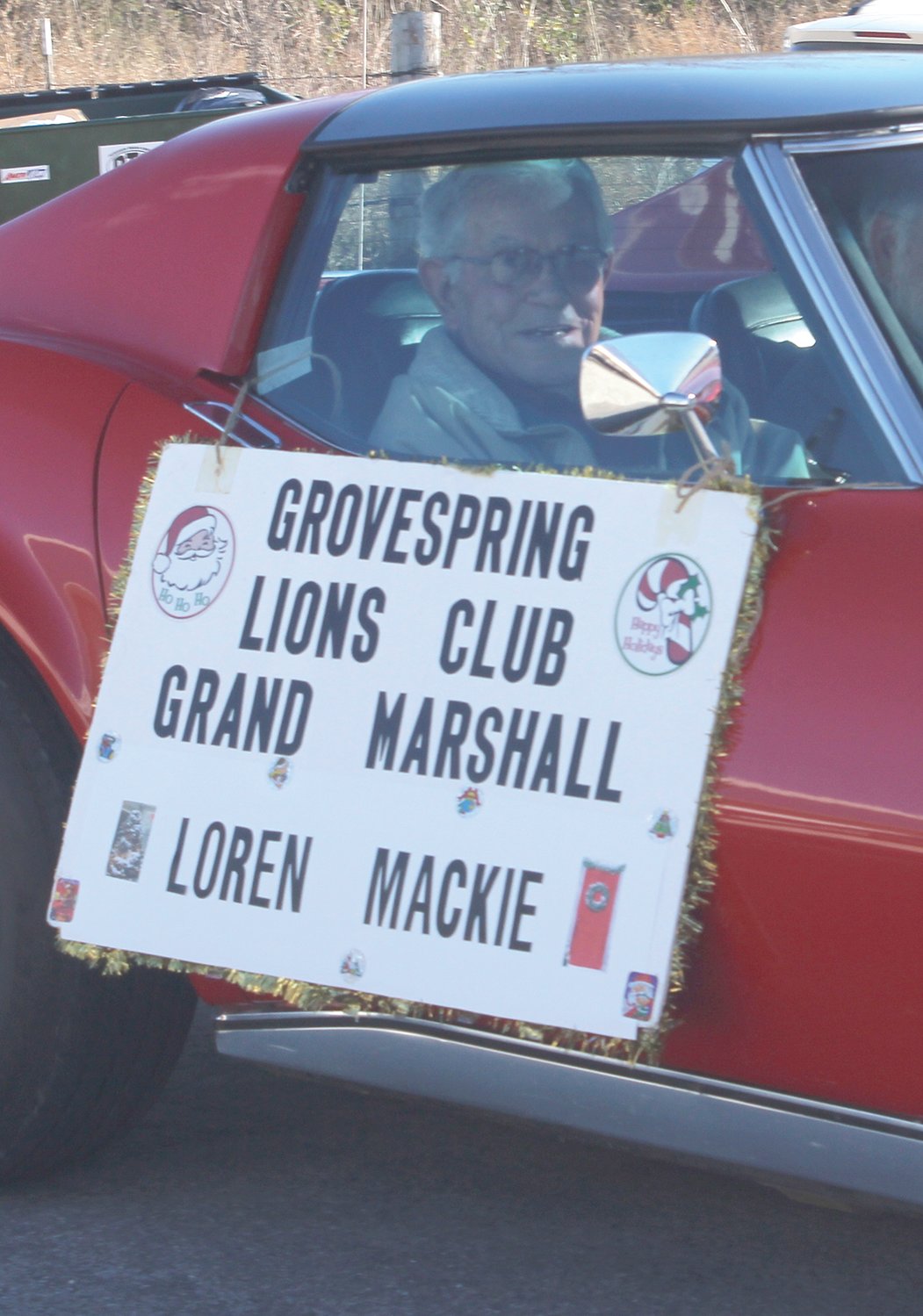 Grovespring Lions Club Grand Marshal Loren Mackie.